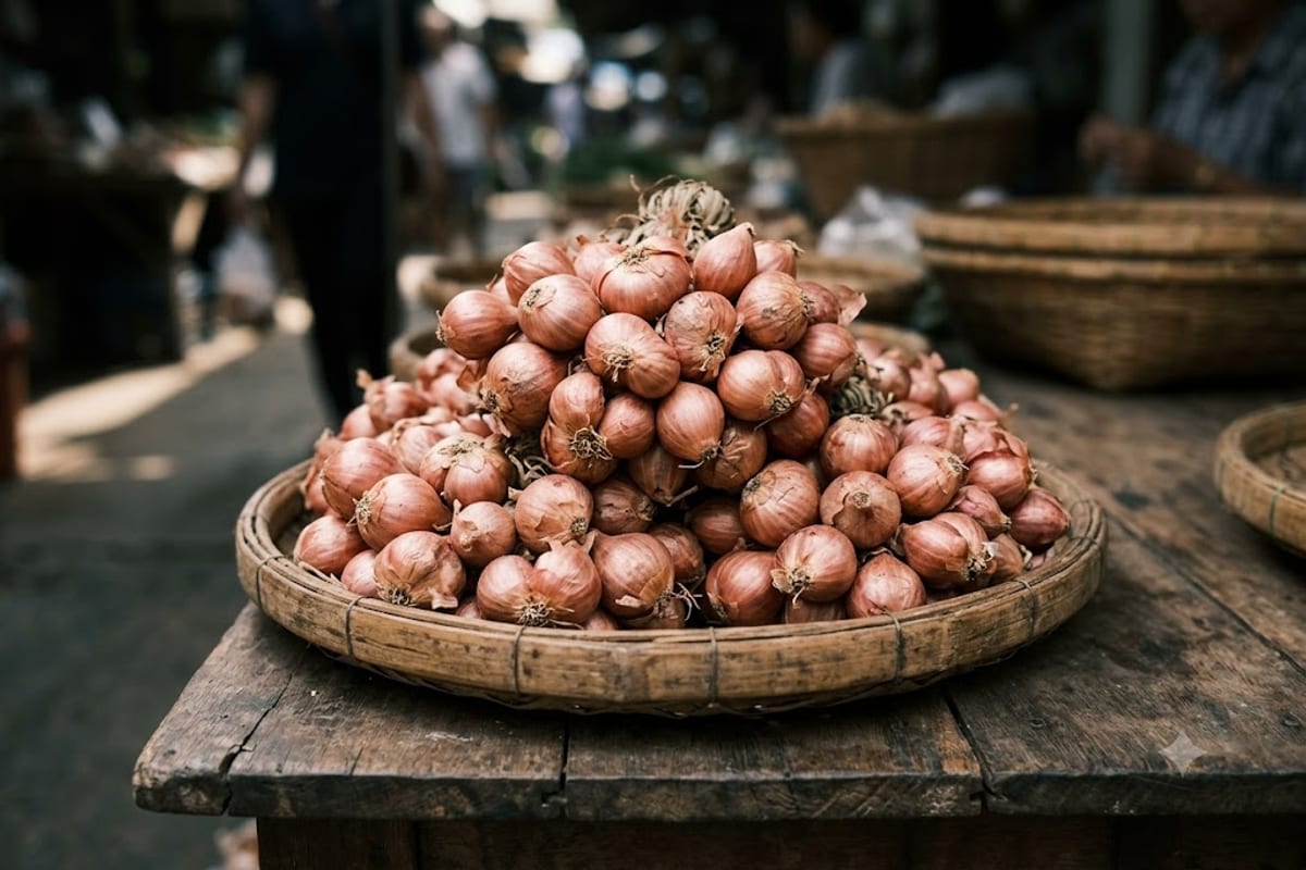 Hành củ tươi để muối dưa hành